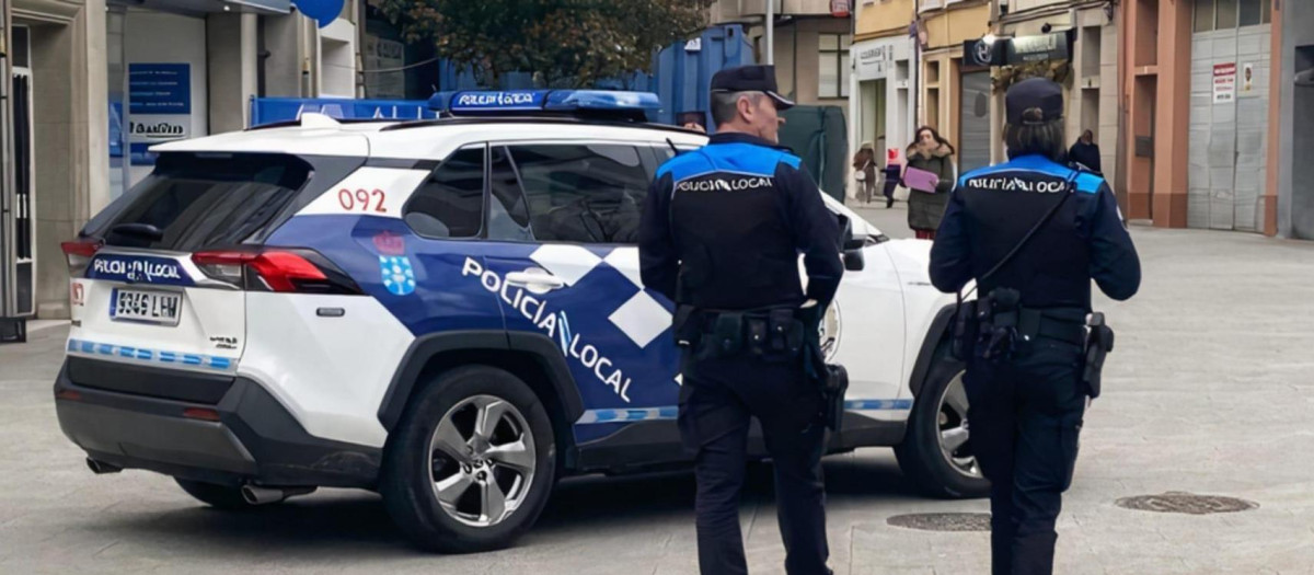 Policía Local de Lugo en una foto de archivo.