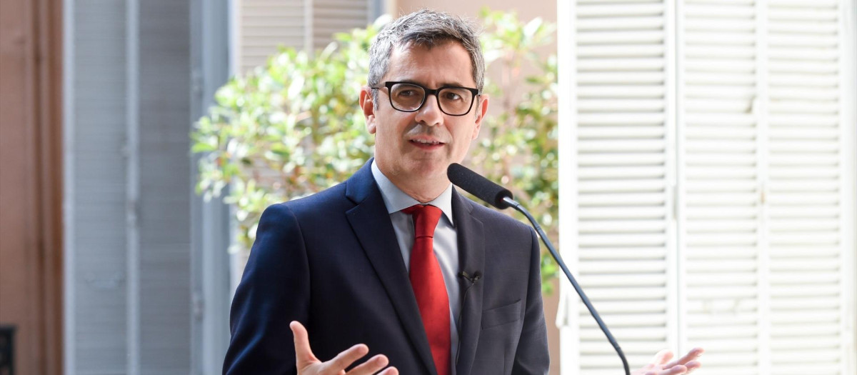 El ministro de la Presidencia, Justicia y Relaciones con las Cortes, Félix Bolaños