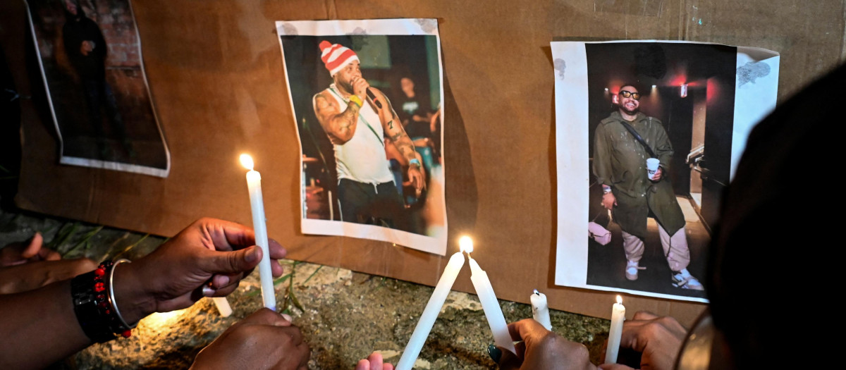 Velas en memoria de El Taiger en La Habana