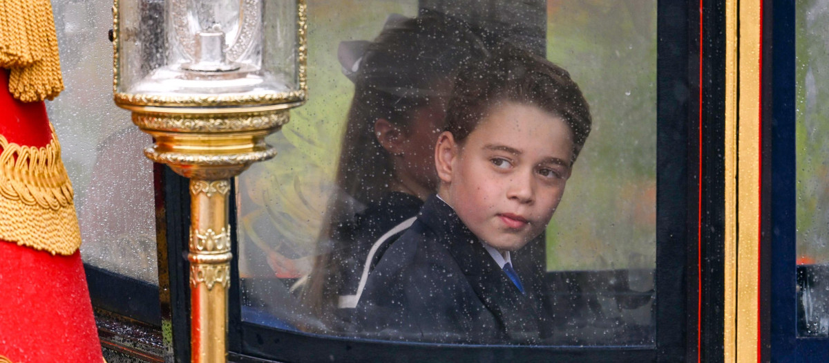 Prince George during Trooping the Colour ceremony in London on June 15, 2024.