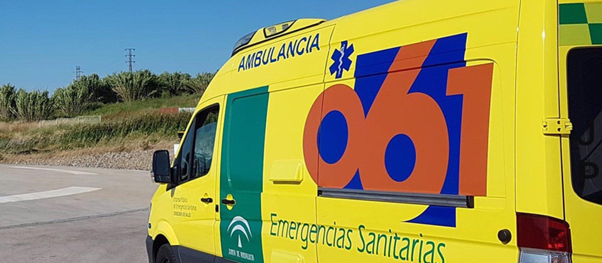 Ambulancia perteneciente al 061