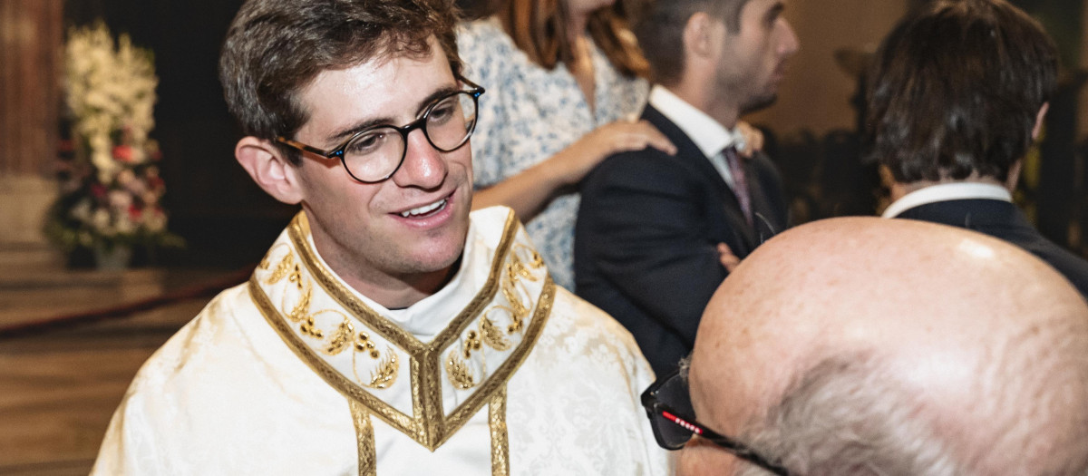 Javier Bausili Morenza, el día de su ordenación sacerdotal