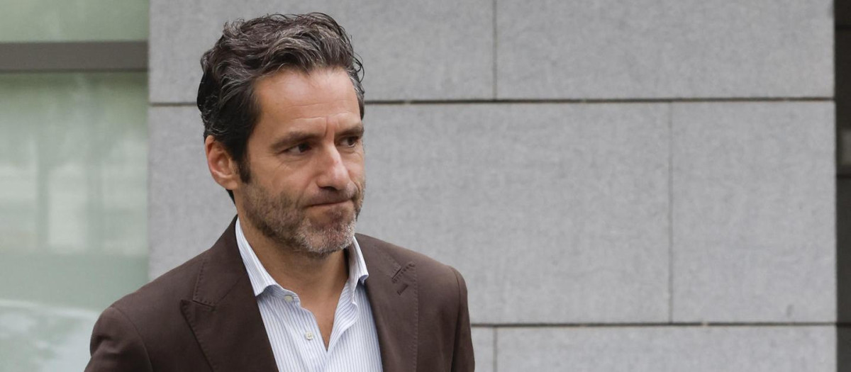 El portavoz del PP, Borja Sémper tras presentar este lunes en la Audiencia Nacional una querella contra el PSOE por el caso Koldo
