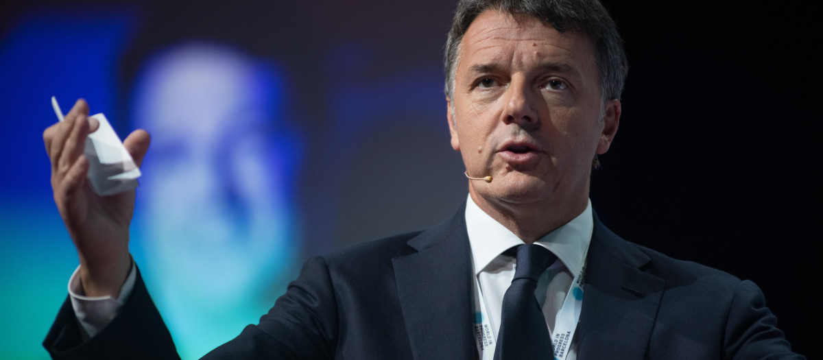 El exprimer ministro italiano, Matteo Renzi, durante la apertura del evento 'World in Progress' de Grupo Prisa, a 14 de octubre de 2024, en Barcelona, Cataluña (España).