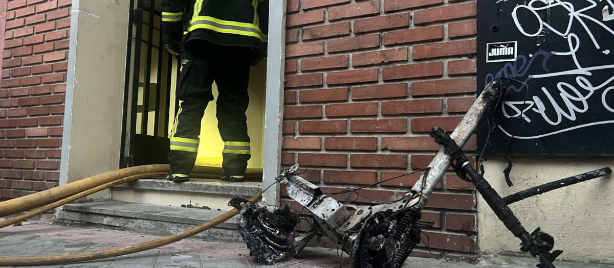El patinete que ha dejado 17 heridos en el incendio