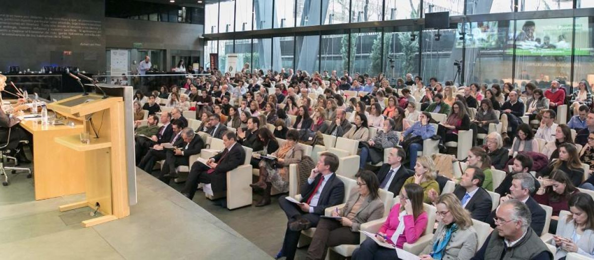 Una ponencia durante uno de los últimos congresos de Familias y Docentes Católicos