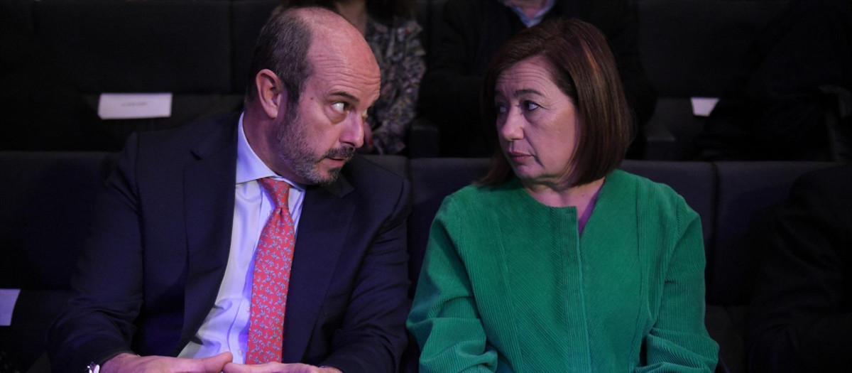 El presidente del Senado, Pedro Rollán y la presidenta del Congreso, Francina Armengol