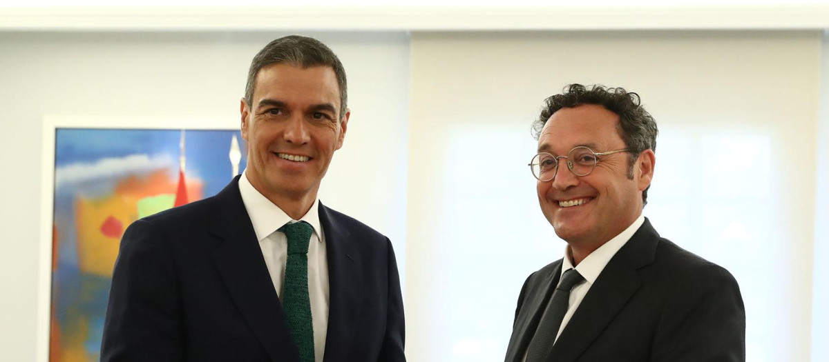 Pedro Sánchez y el fiscal general del Estado, en septiembre en la Moncloa