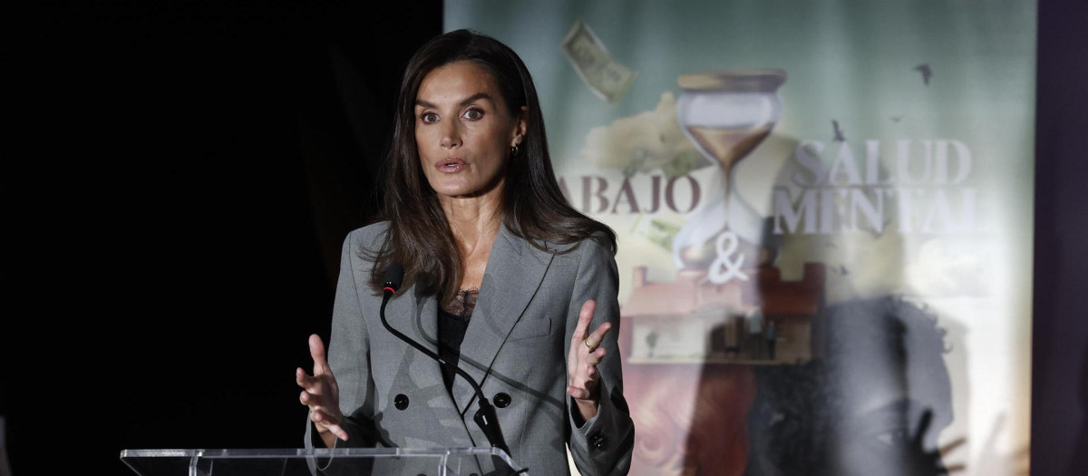 Doña Letizia, en el acto institucional del Día Mundial de la Salud Mental