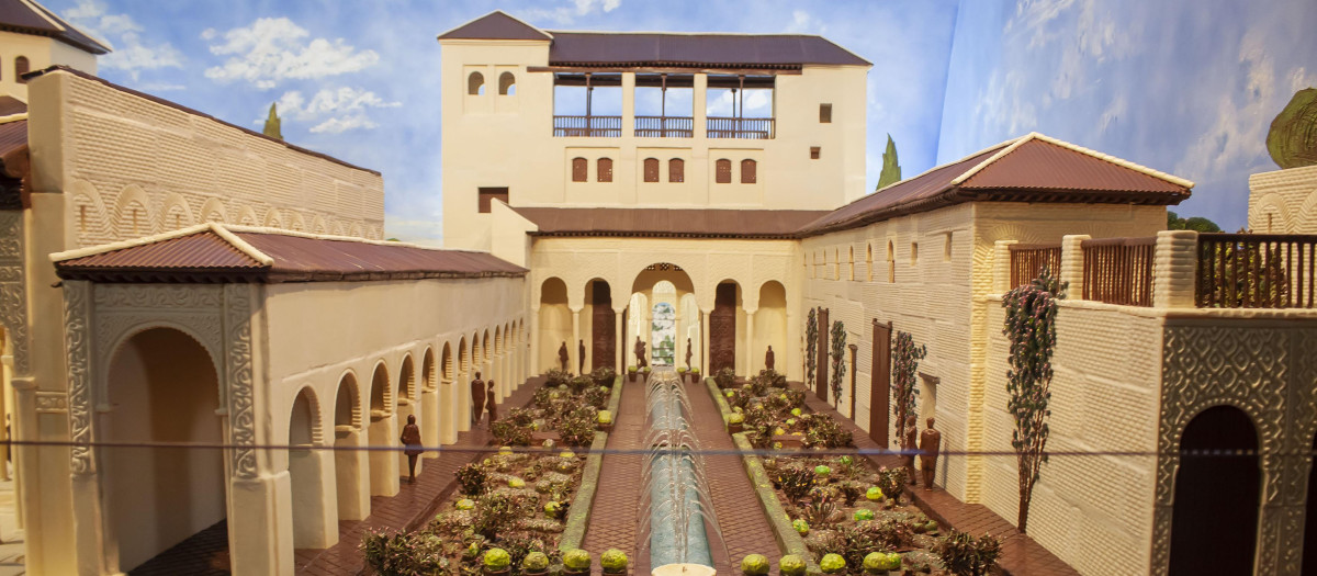 La réplica de los Jardines del Generalife en chocolate