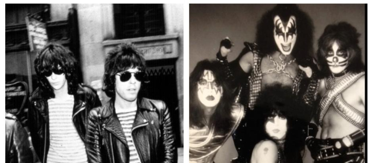 Los Ramones y Kiss