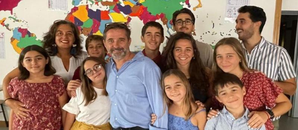 La familia de Maruxa y David al completo