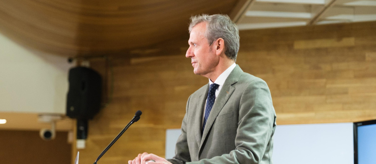 El presidente de la Xunta, Alfonso Rueda