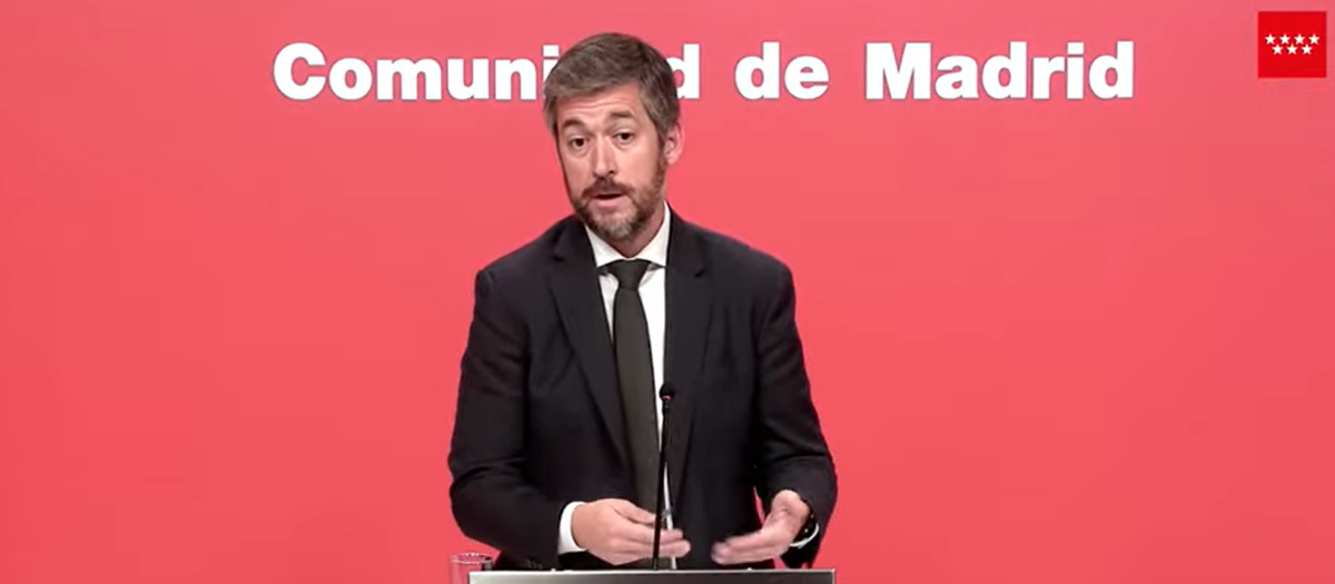 El portavoz del Gobierno de la Comunidad de Madrid, Miguel Ángel García Martín