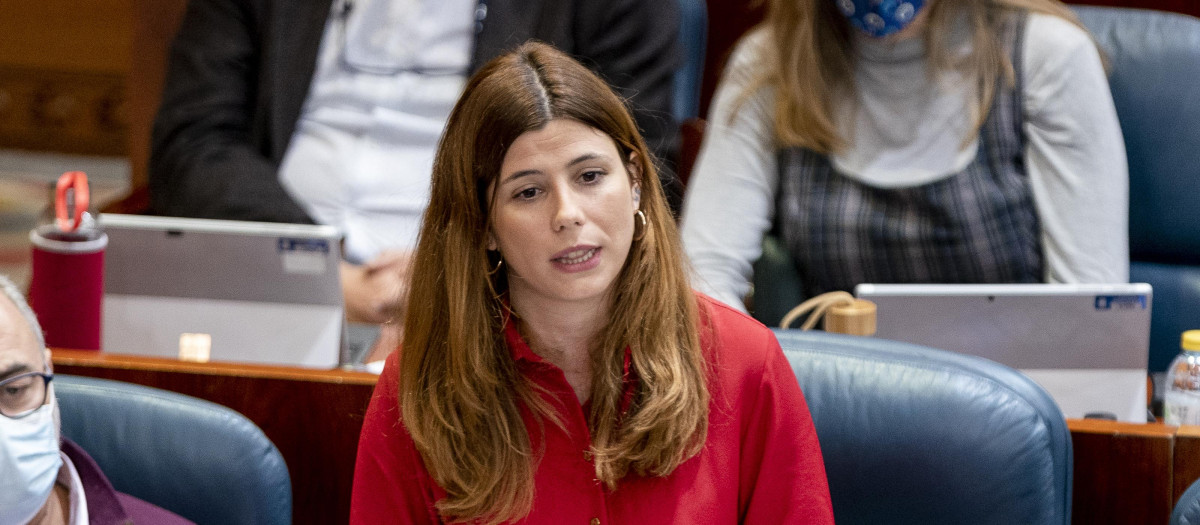 La diputada de Más Madrid Loreto Arenillas