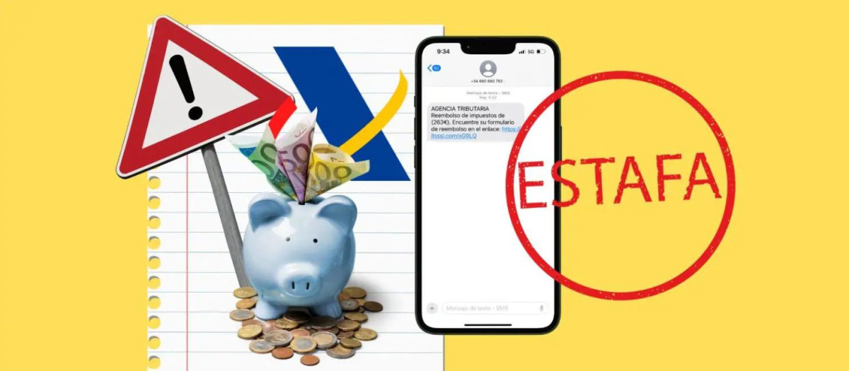 La estafa del SMS que se hace pasar por la Agencia Tributaria
