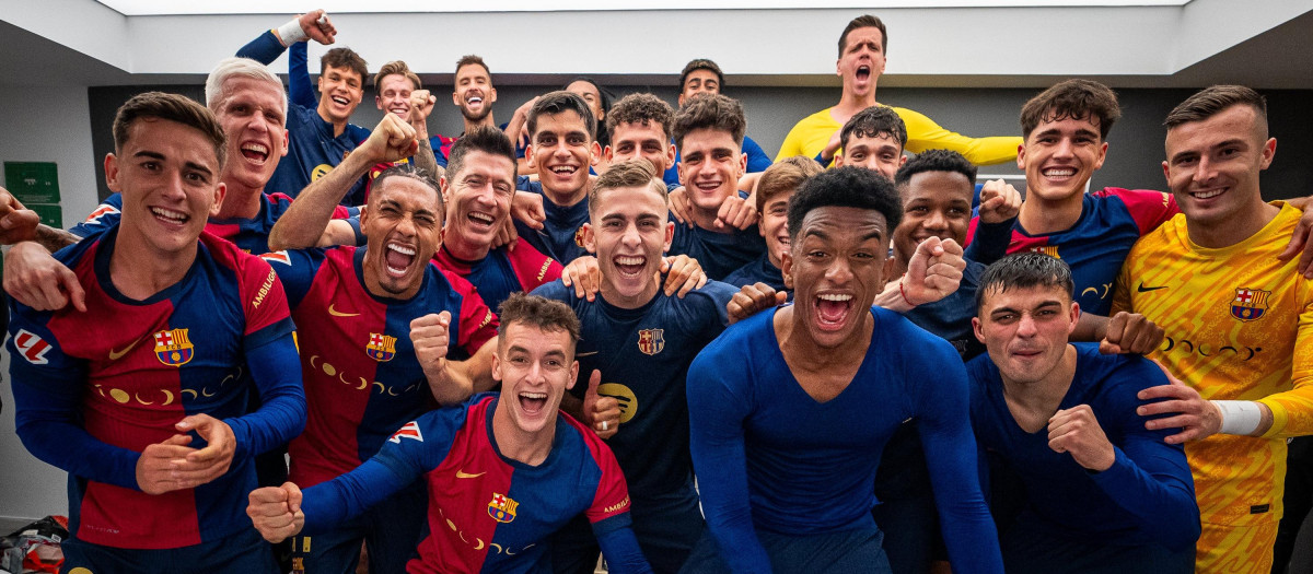 El vestuario del Barcelona celebró de manera irrespetuosa la victoria