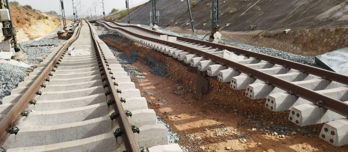 Estado de una de las vías.