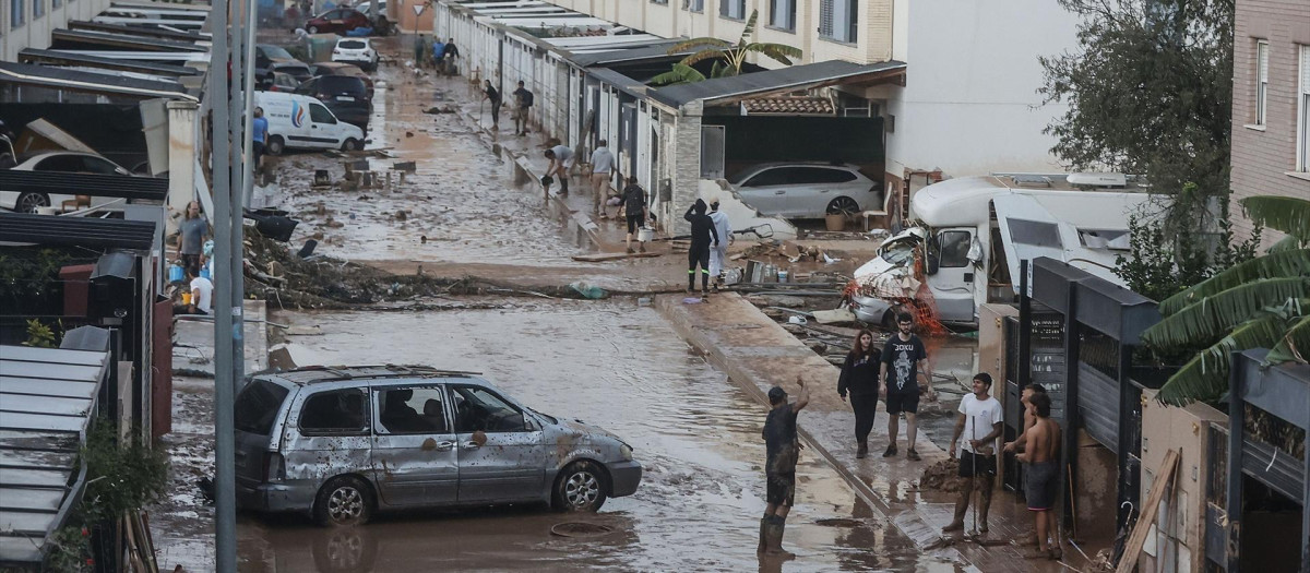 Efectos de la DANA el Alfafar (Valencia)