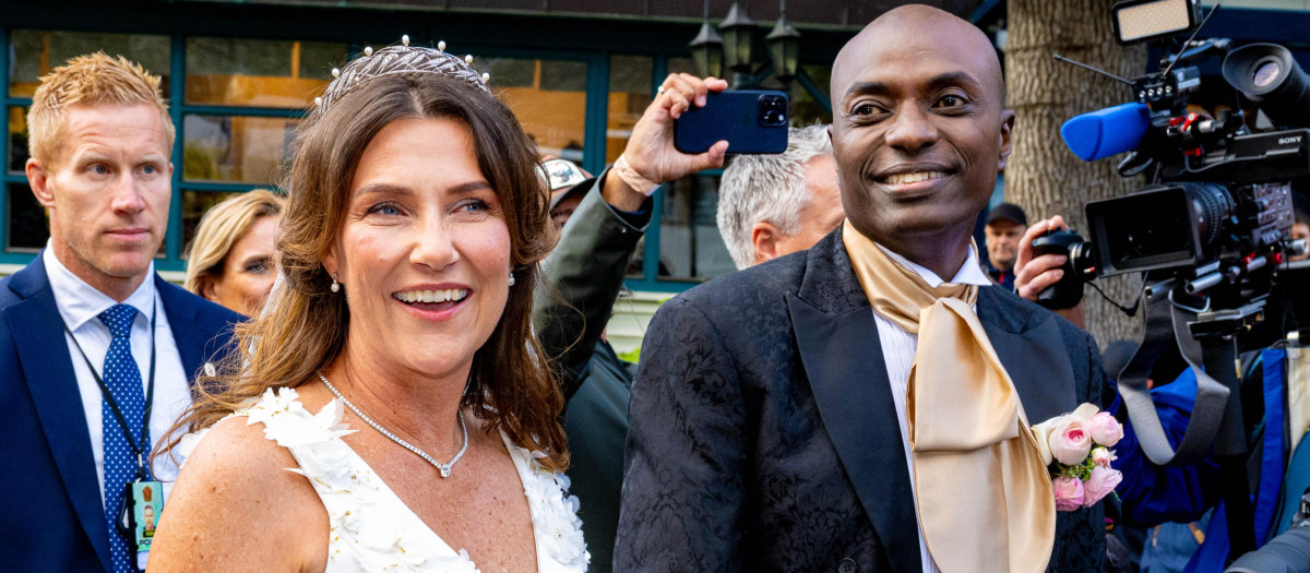 Marta Luisa de Noruega y Durek Verrett, el día de su boda