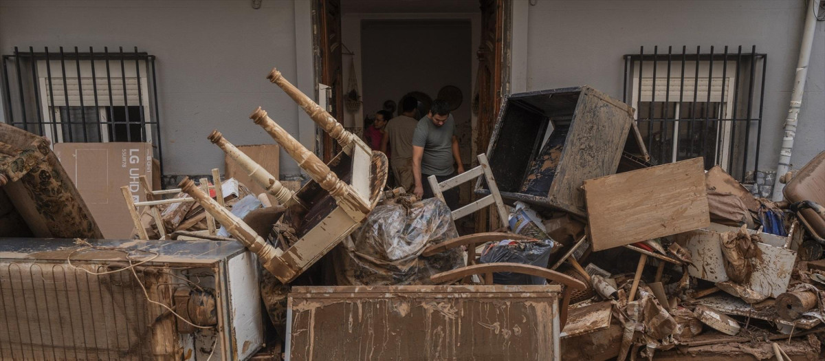 Estragos de la riada en Aldaia.