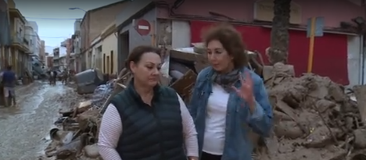 Ana Rosa Quintana, en Paiporta