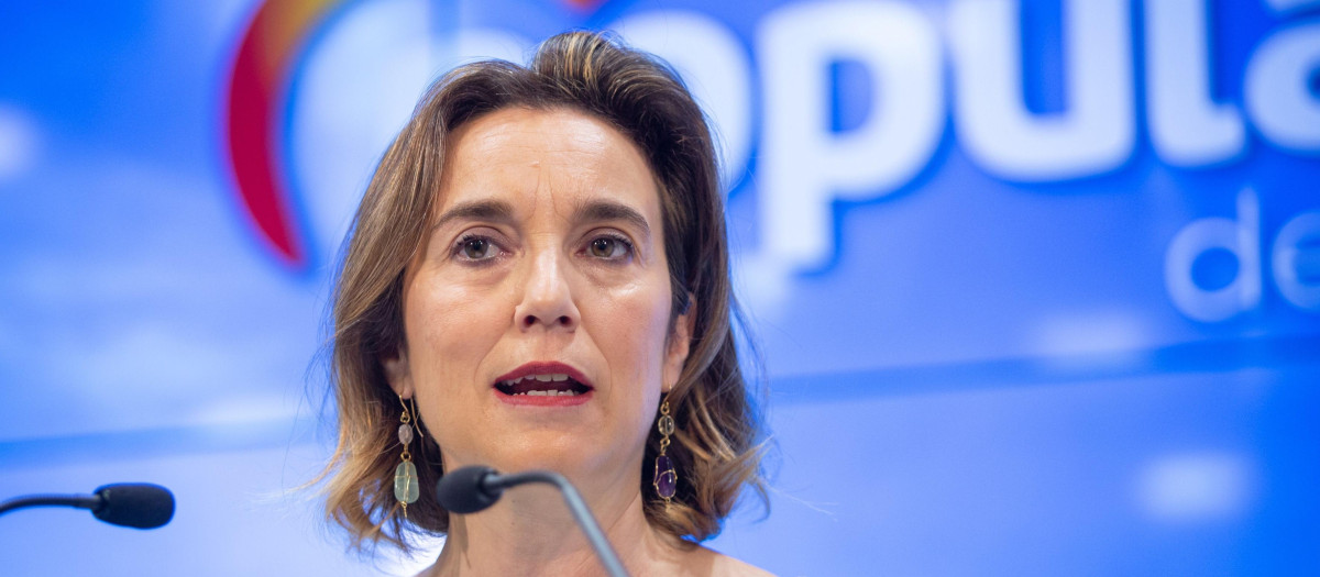 La secretaria general del PP, Cuca Gamarra