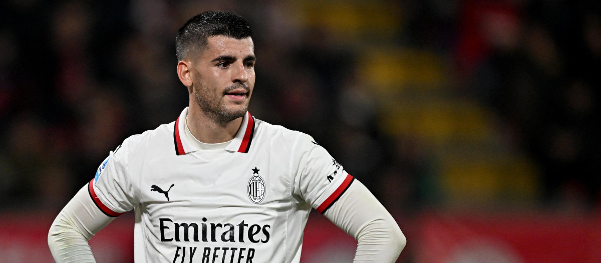 Álvaro Morata regresa este martes al Bernabéu con la camiseta del Milan