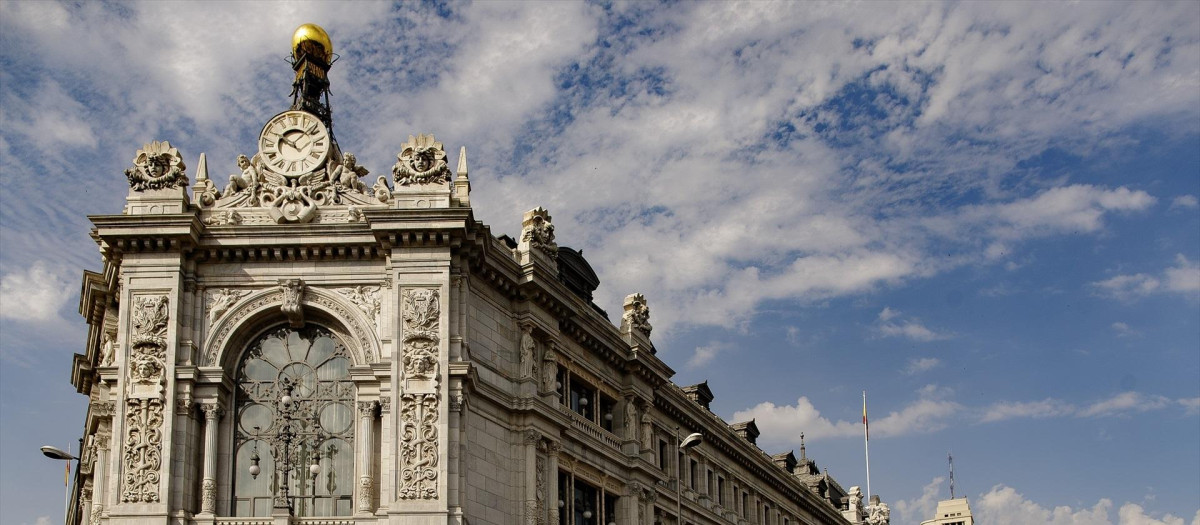 Fachada del edificio del Banco de España.