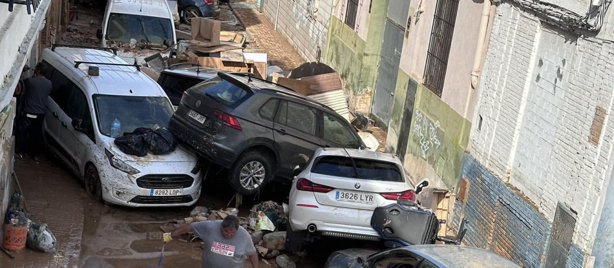 Lloc Nou de la Corona, Valencia, tras las inundaciones por la DANA