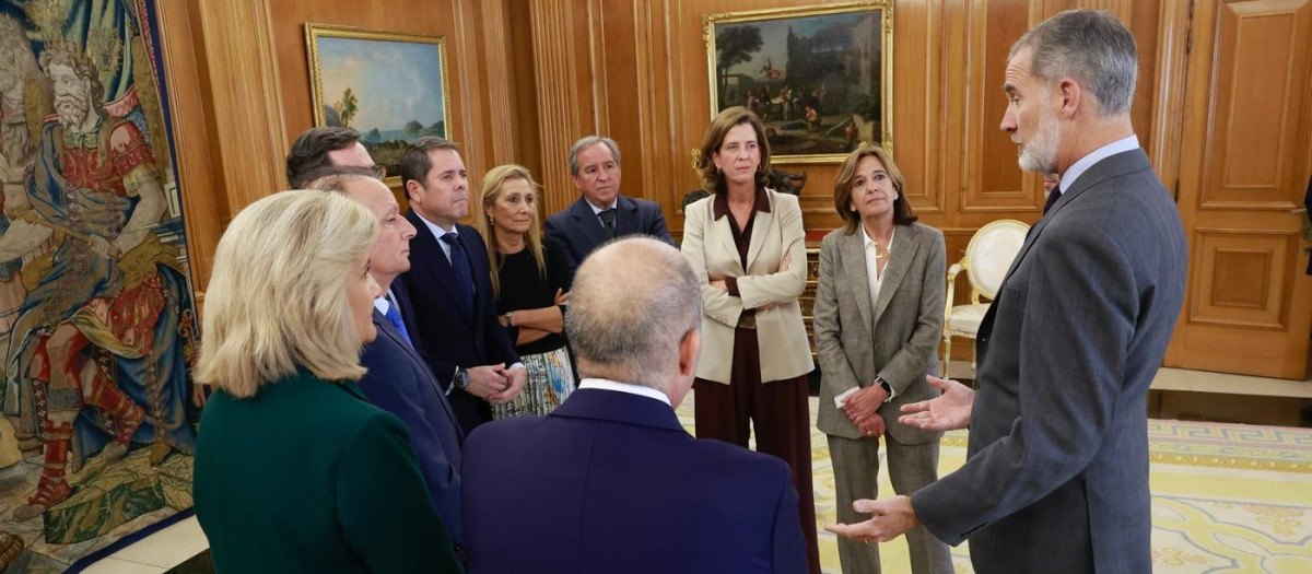 El Rey, con los representantes de las organizaciones empresariales