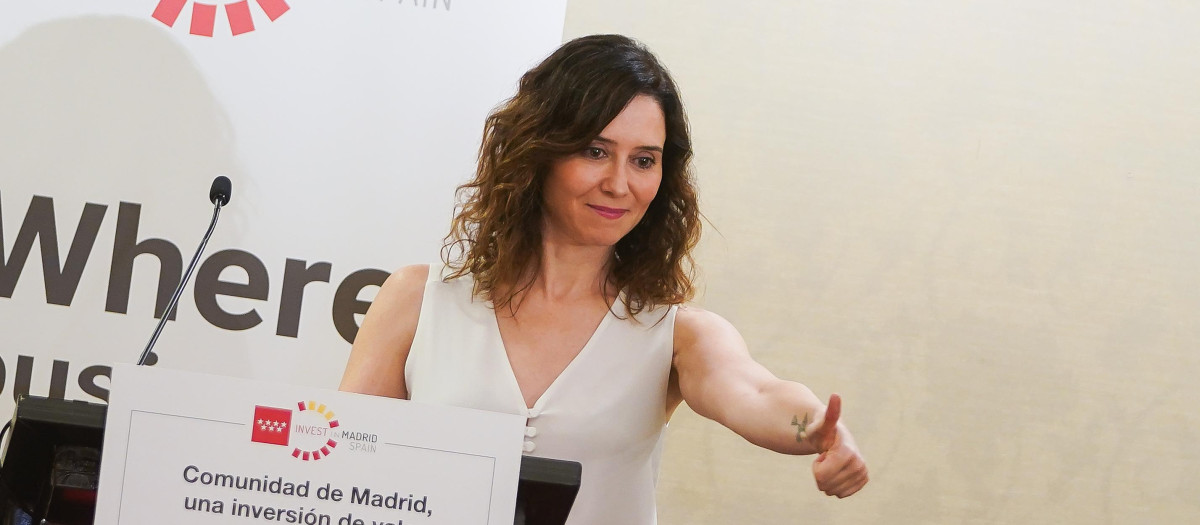 La presidenta Ayuso en Invest Madrid