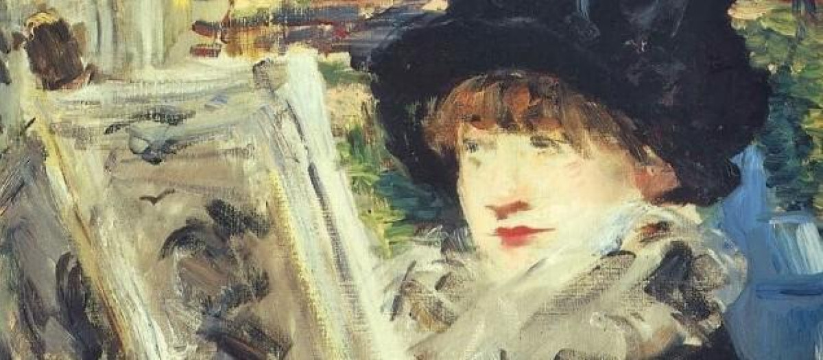 Mujer leyendo de Manet