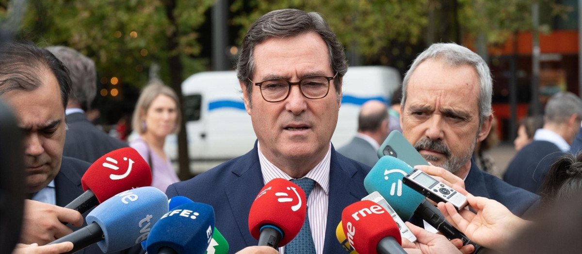 El presidente de la CEOE, Antonio Garamendi.