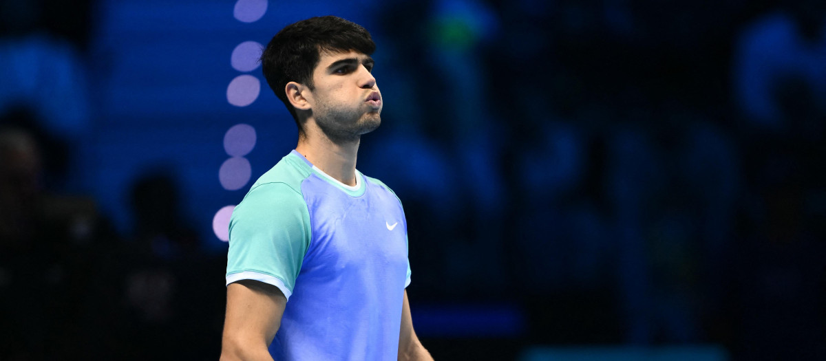 Carlos Alcaraz perdió en su debut en las ATP Finals