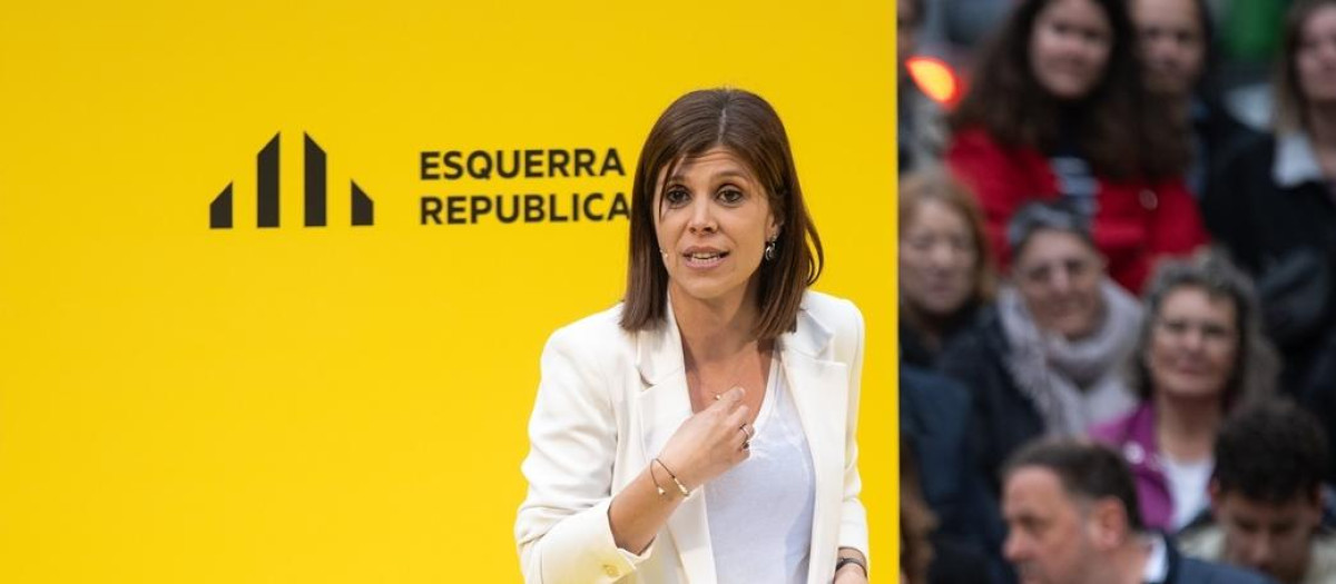 (Foto de ARCHIVO)
La cabeza lista de ERC para Lleida, Marta Vilalta, durante el acto de ERC de inicio de campaña, en Jardinets de Salvador Espriu, a 25 de abril de 2024, en Barcelona, Catalunya (España). Con este acto, el grupo parlamentario Esquerra Republicana (ERC) inicia hoy la campaña para las elecciones catalanas del próximo 12 de mayo. El president de la Generalitat en funciones convocó el pasado 13 de marzo elecciones anticipadas en Catalunya, después de que el Parlament rechazara el proyecto de ley de Presupuestos de la Generalitat de 2024.

Lorena Sopêna / Europa Press
25 ABRIL 2024;CATALUÑA;INICIO DE CAMPAÑA;CAMPAÑA;ELECTORA;ELECCIONES;12M;CATALUÑA;CATALUNYA;CATALÁN;INDEPENDENTISMO
25/4/2024