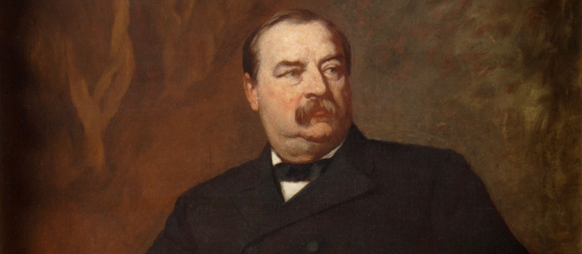 Retrato de Grover Cleveland, el 22º y 24º presidente de Estados Unidos