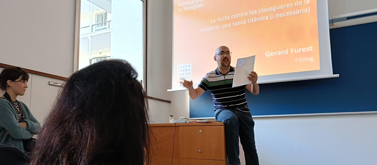 Gerard Furest, durante el encuentro