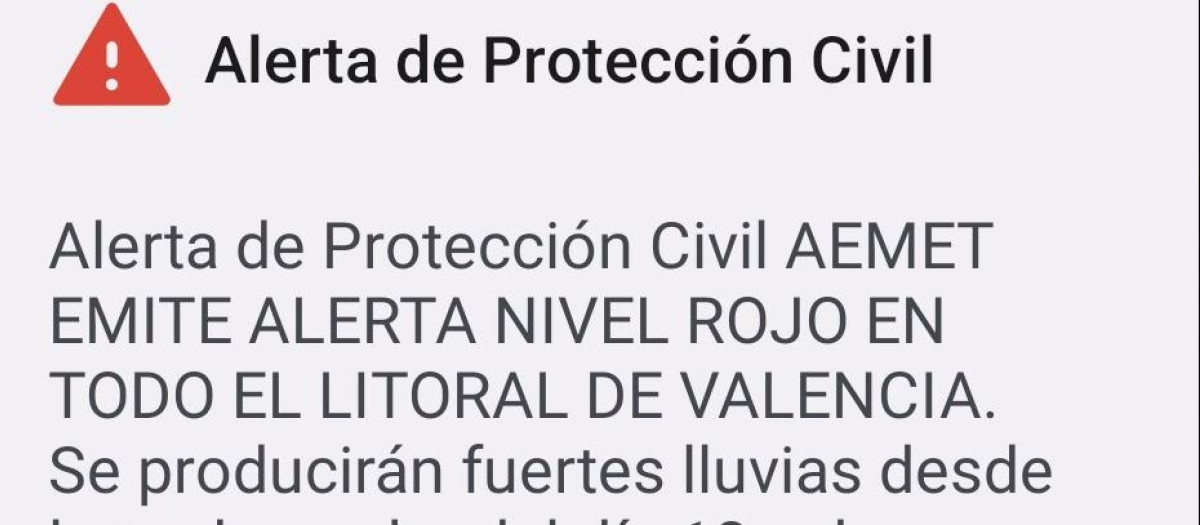 Nueva alerta por lluvias de la Generalitat, este miércoles