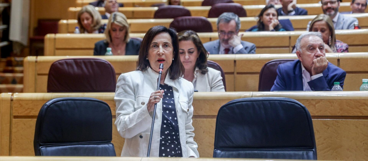 Robles durante su intervención en el Senado