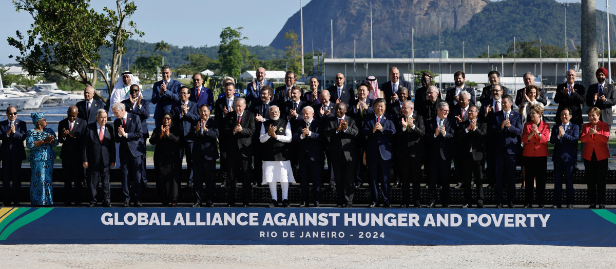 Líderes mundiales en la cumbre del G20