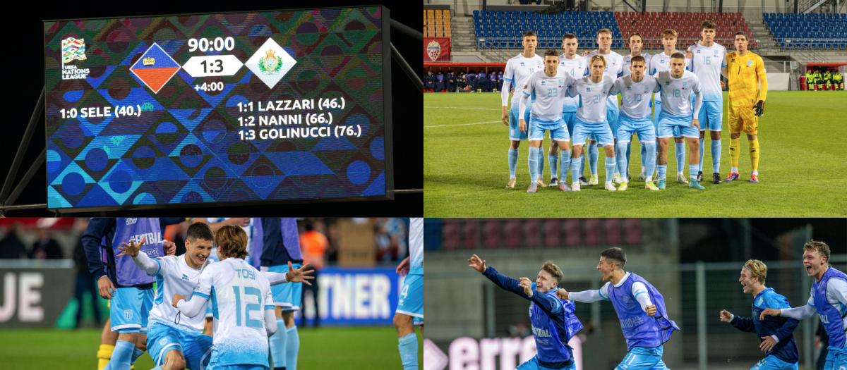 Las imágenes de una noche histórica para el fútbol de San Marino