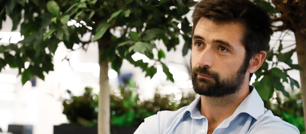 Nacho Trillo, durante su entrevista en la redacción de El Debate