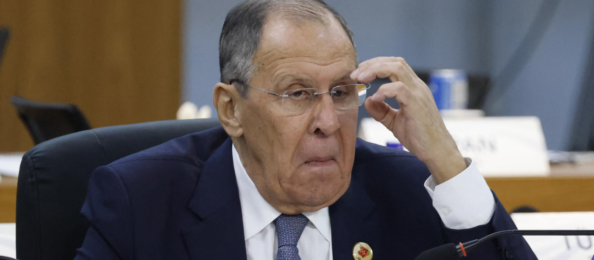 El ministro de Asuntos Exteriores de Rusia, Sergei Lavrov, asiste a la segunda sesión de la reunión de líderes del G20 en Río de Janeiro