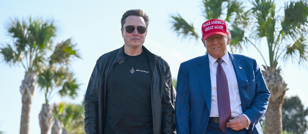 Donald Trump llega junto a Elon Musk al lanzamiento de Starship