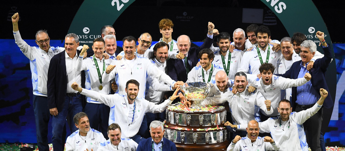 Italia conquistó su segunda Copa Davis consecutiva