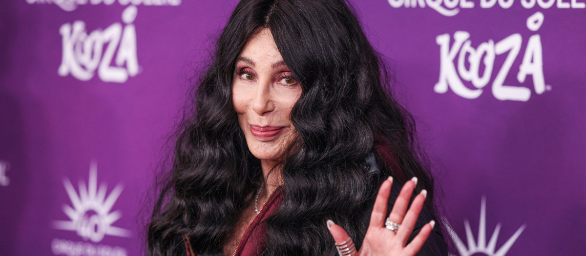 Actress and singer Cher at Cirque du Soleil's 'KOOZA' at the Santa Monica Pier on October 24, 2024 in Santa Monica, Los Angeles, California