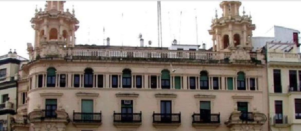 El edificio Colomera, hoy hotel Palacio Colomera
