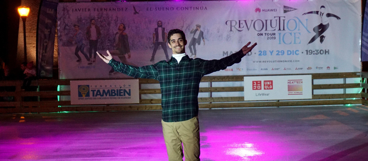 Javier Fernández, en un acto de 'Revolution on Ice'.