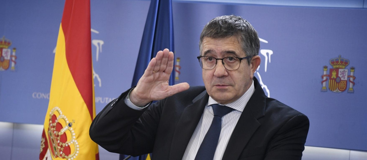 El portavoz del PSOE en el Gobierno, Patxi López